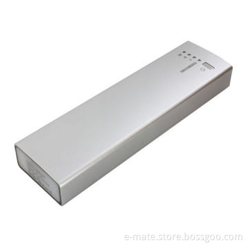 High capacity backup battery for tablets and smartphones with LED lamp for bright power